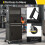 Homcom (Black) HOMCOM Tool Cabinet with 6 Drawers, 3-in-1 Rolling Tool Chest with Wheels 6