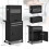 Homcom (Black) HOMCOM Tool Cabinet with 6 Drawers, 3-in-1 Rolling Tool Chest with Wheels 3