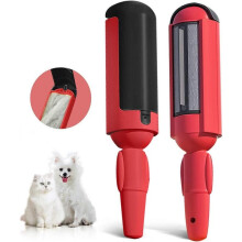 2 Pack Pet Hair Remover Roller,Reusable Dog & Cat Fur Remover with Comfy Non-Slip Handle, Portable Pet Hair Removal Tool with Self-Cleaning Base for C