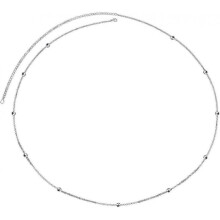Valentine's DayS925 Sterling Silver Sexy Waist Belt Belly Chain Adjustable Charm Body Chain