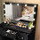 Vanity Desk with 11 LED Lights Makeup Mirror Dressing Table Black 7