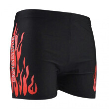 (2XL, Red) Fianao Quick Dry Swim Trunks for Men, Plus Size with Print Design