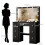 Vanity Desk with 11 LED Lights Makeup Mirror Dressing Table Black 5