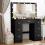 Vanity Desk with 11 LED Lights Makeup Mirror Dressing Table Black 2