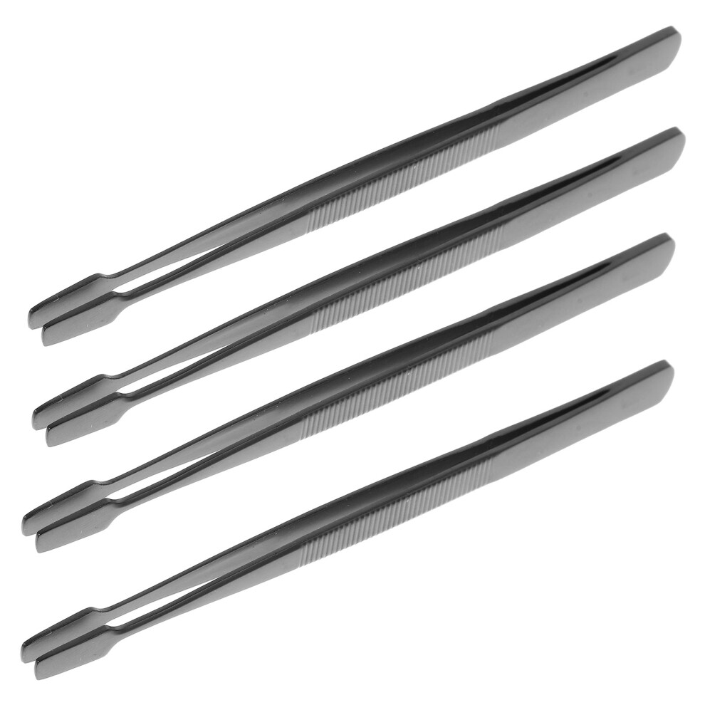 Solustre 4 Pcs Eye Lash Extension Tweezer Eyelash Tweezers For Cluster Lashes
