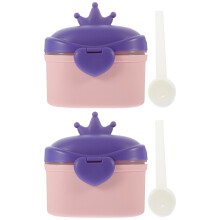 2St Babyvoedingsbak PP Paars Melkpoederbox Met Handige