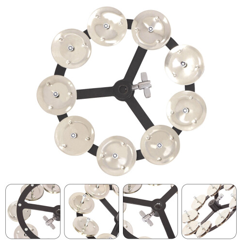 Portable Professional Drum Cymbal Accessory 1 Set Silver 1
