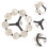 Portable Professional Drum Cymbal Accessory 1 Set Silver 4