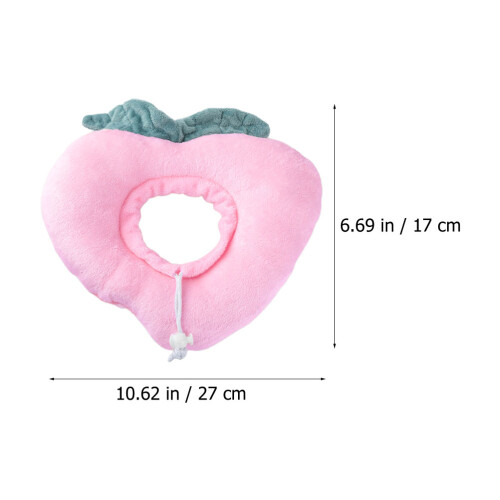 1pack Cat Collars No Bell Pink Pp Cotton Protective For Pets 1