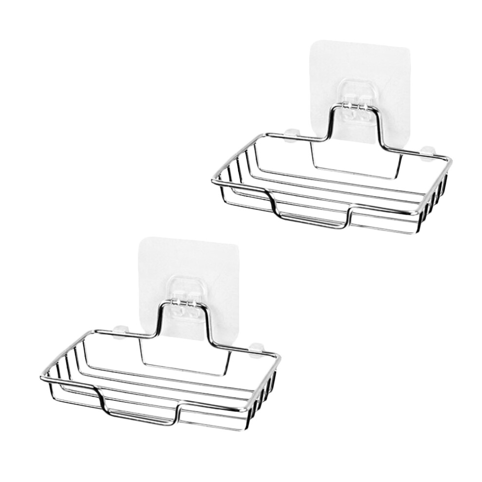 2pcs Soap Drain Mounted Stainless Steel Kitchen Organization-image-OPC-PJX6GBS-NEW