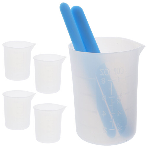 Measure Stir Measuring Cup Set Diy Tools Epoxy Cups 10.5x8.5cm 2