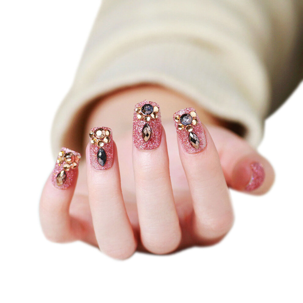 Villcase Women's 24Pcs False Nail Diy Fake Nail Fake Nail