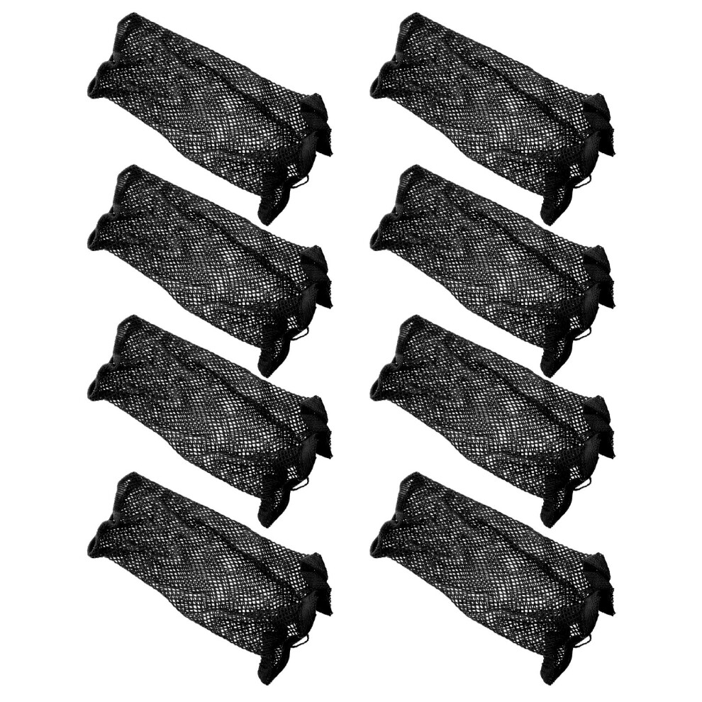 Iplusmile 8Pcs Premium Black Wig Caps Elastic Mesh Breathable For Wig Wearing
