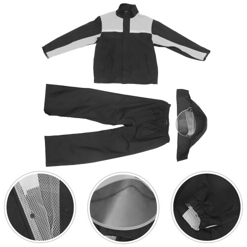 Unbranded  Camping Rain Jacket Waterproof Motorcycle Raincoat 2