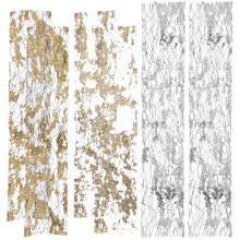 6pcs Gold Leaf Fragments Gold And Silver
