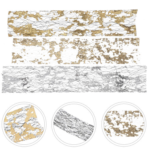 6pcs Gold Leaf Fragments Gold And Silver 1