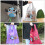 4pcs Shopping Bag Groceries Foldable Polyester Storage Bag 6