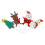 4pcs Christmas Cake Insert Ornaments Soft Rubber 6