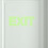 2 Sheets Safety Exit Signs Fluorescent Luminous Wall Sticker 3