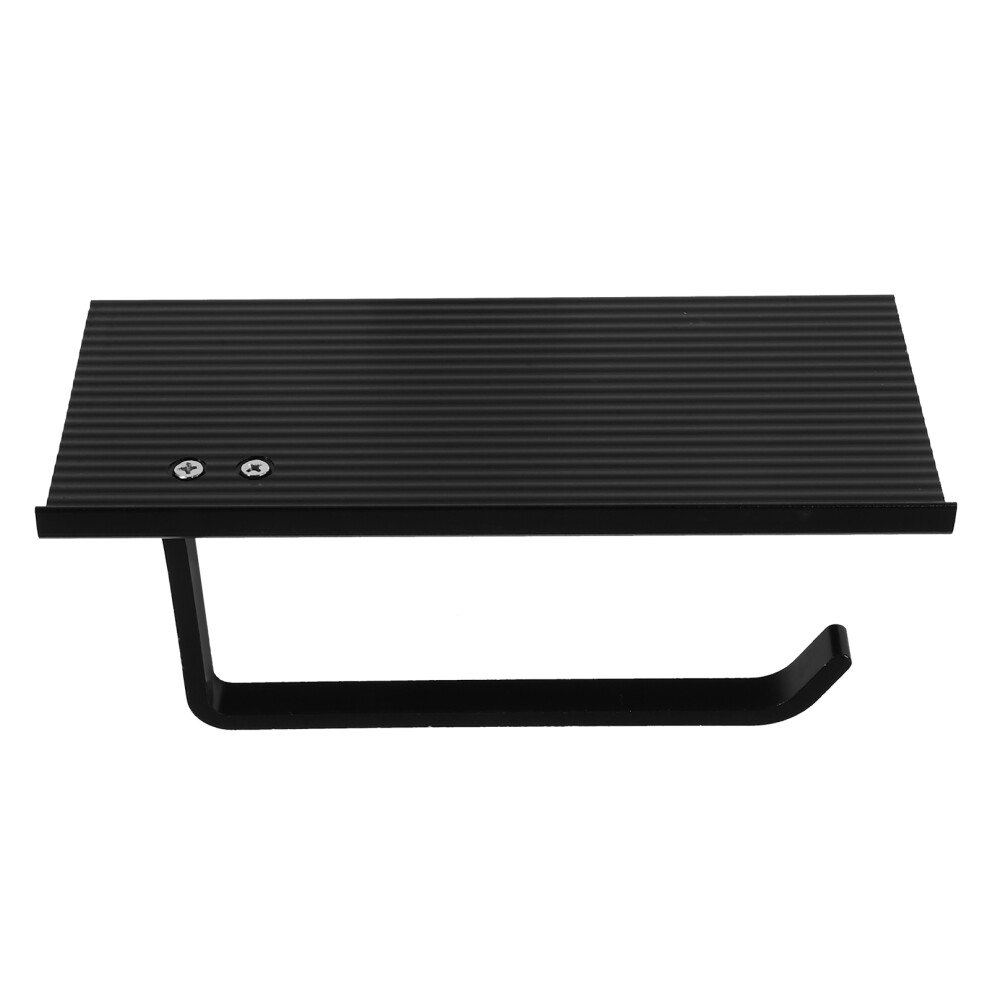 Worgeous  Toilet Tissue Holder Bathroom Holders Paper Stand Mat Black-image-OPC-PJX6QTD-NEW
