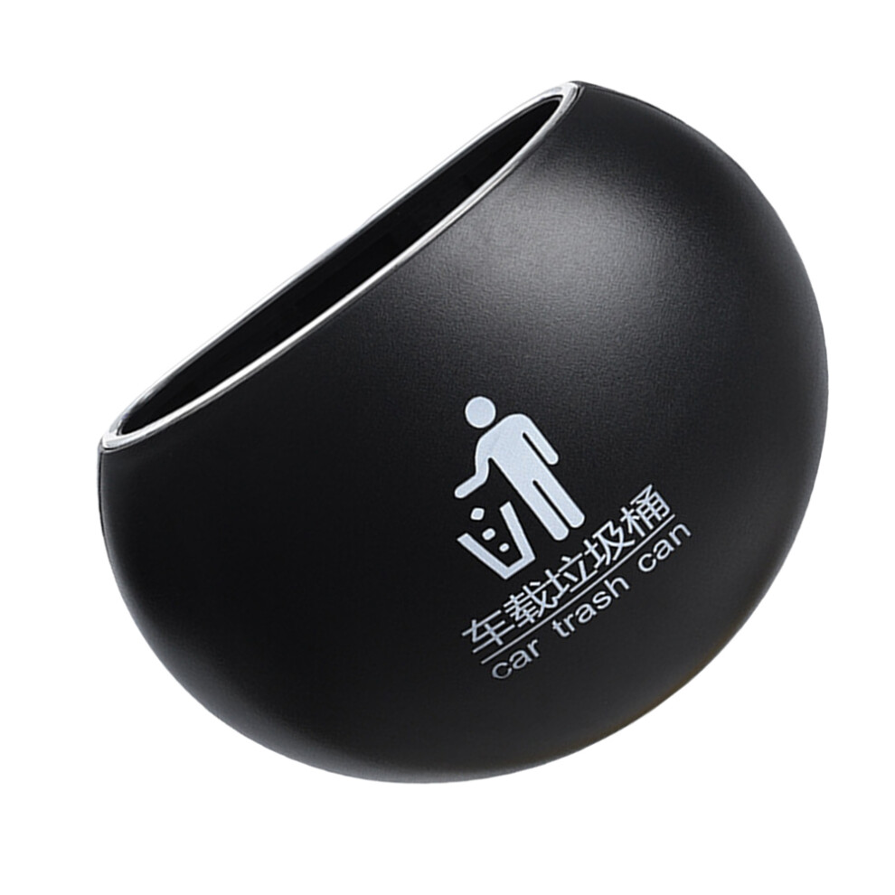 Abs Car Garbage Can Hanging Design Portable Trash Bin Black 3072229539163