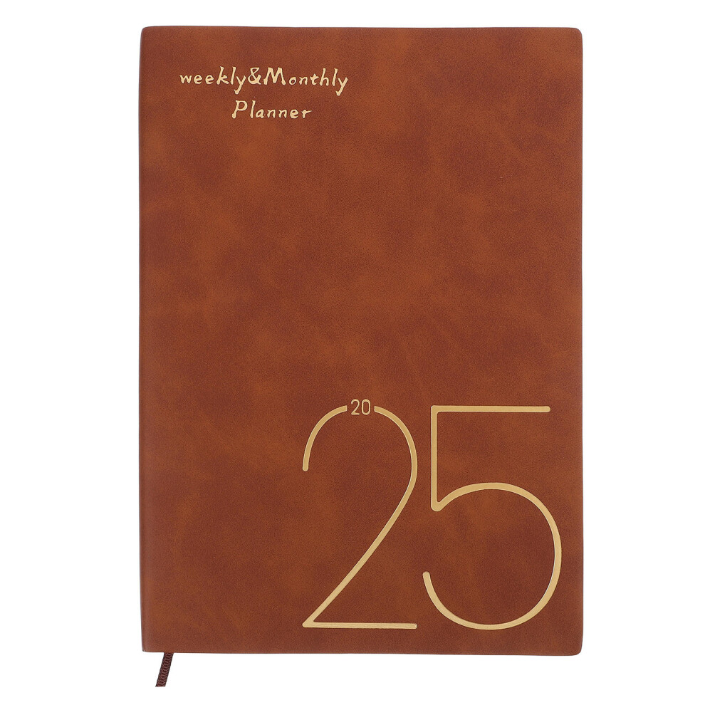 2025 Schedule Planner Monthly Notebook Calendars Brown-image-OPC-PJX6S27-NEW