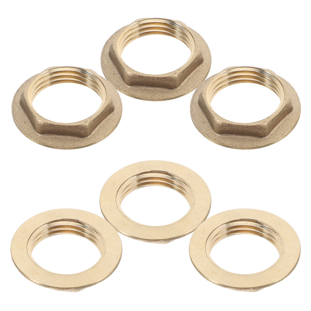 6Pcs Brass Nozzle Lock Nut Lock Nut Locking Nut Nuts Brass 3072229545911