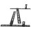 1 Set Speaker Mounting Bracket Television Iron Audio 9