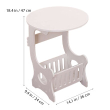 Table Table Coffee Table Mini End Table Rack White