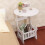 Table Table Coffee Table Mini End Table Rack White 4