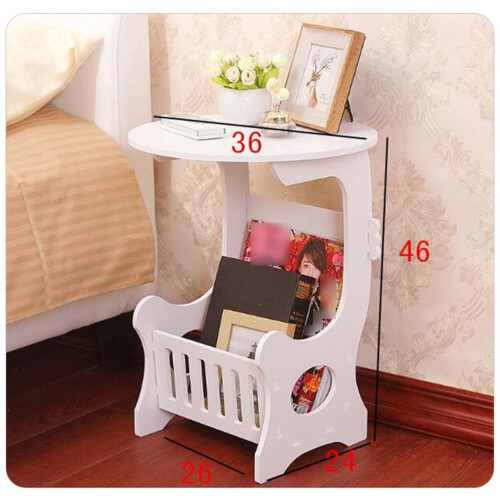 Table Table Coffee Table Mini End Table Rack White 1