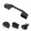 Worgeous Modern Style Cabinet Pull Handle Metal Black 1set 2