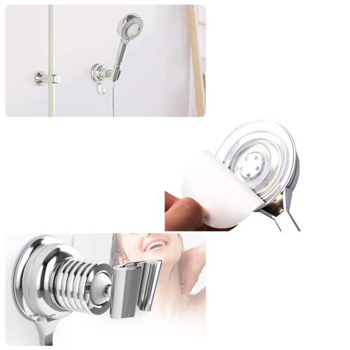 1Pièces Support Douche Murale Argent Facile À Installer