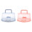 Small Cake Boxes Pink Plastic 2pcs 9.8x9.8x5.1in 6