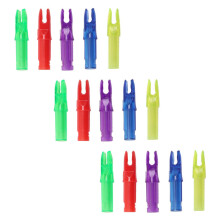 Archery Nock Protectors Smooth Design 15pcs Assorted Colors