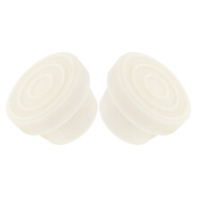 Pool Ladder Stopper White 2pcs 2.28x2.28x1.45in