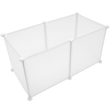 1Set White Resin Pet Cage DIY Assemble Fence for Small Animals
