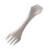 Silver Titanium Spork 3-in-1 Outdoor Tableware Camping Spoon Fork 9