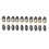 10Pairs Black PU Leather Toggle Buckles Durable Coat Closure Buttons 6