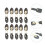 10Pairs Black PU Leather Toggle Buckles Durable Coat Closure Buttons 5