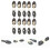 10Pairs Black PU Leather Toggle Buckles Durable Coat Closure Buttons 3