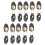 10Pairs Black PU Leather Toggle Buckles Durable Coat Closure Buttons 1