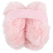 Pink Faux Fur Winter Ear Warmers Women Cozy Earmuffs Headband