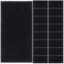 30 Sets Glue Adhesive Carpet Tapes 0.3x5x10cm Black