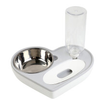 Masteelf  Automatic Dog Water Bowl Feeding Grey Dispenser Ornamental
