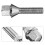 Unbranded Locking Wheel Nut Remover 6.50x1.20x1.20cm Silver 3