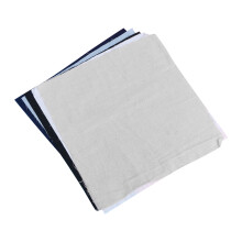 5Pcs Blue Cotton Linen Cross-Stitch Cloth Soft Durable DIY Stitchwork