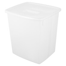 Mlins Container Plastic Cube Ice Bucket Food Safe Bucket 28x26cm White