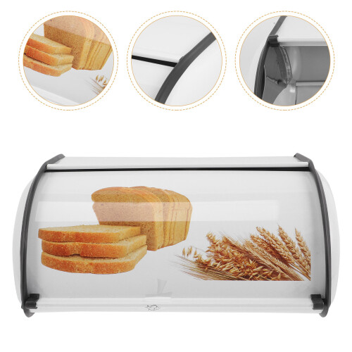 Bread Storage Box Dust Prevention Holder For Home Coffee Pcs 2