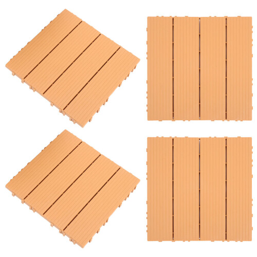 4 Pcs Interlocking Decking Tiles Puzzle Plant Pallets